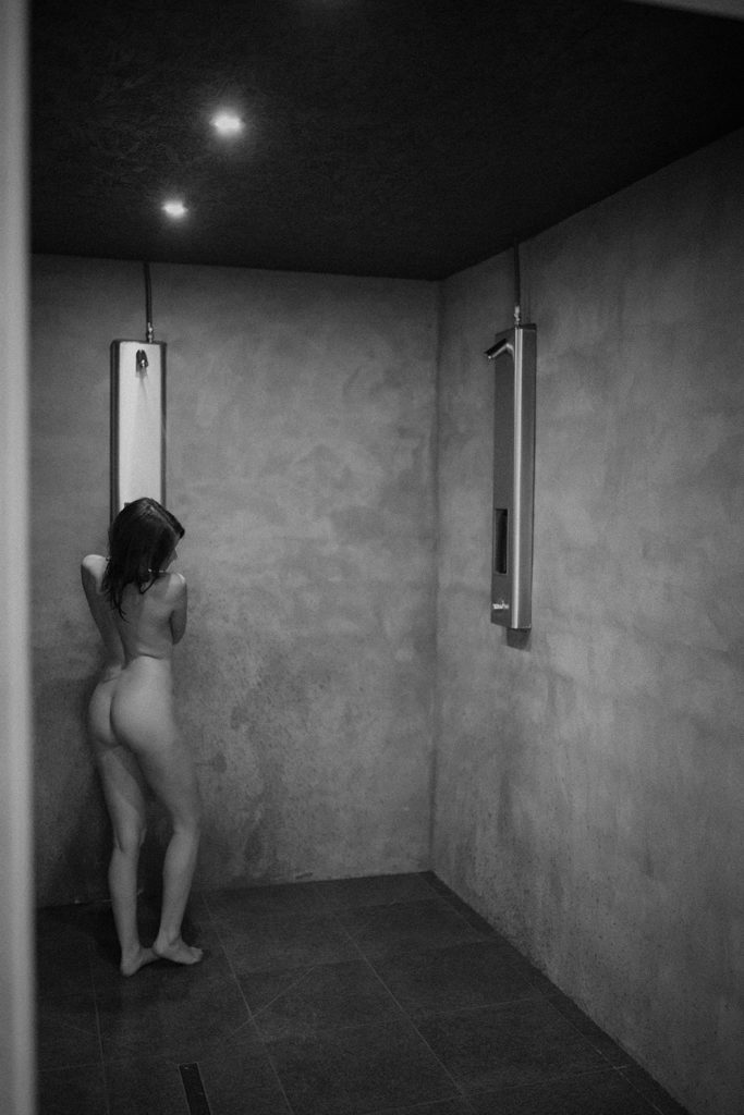 Douche, noir et blanc